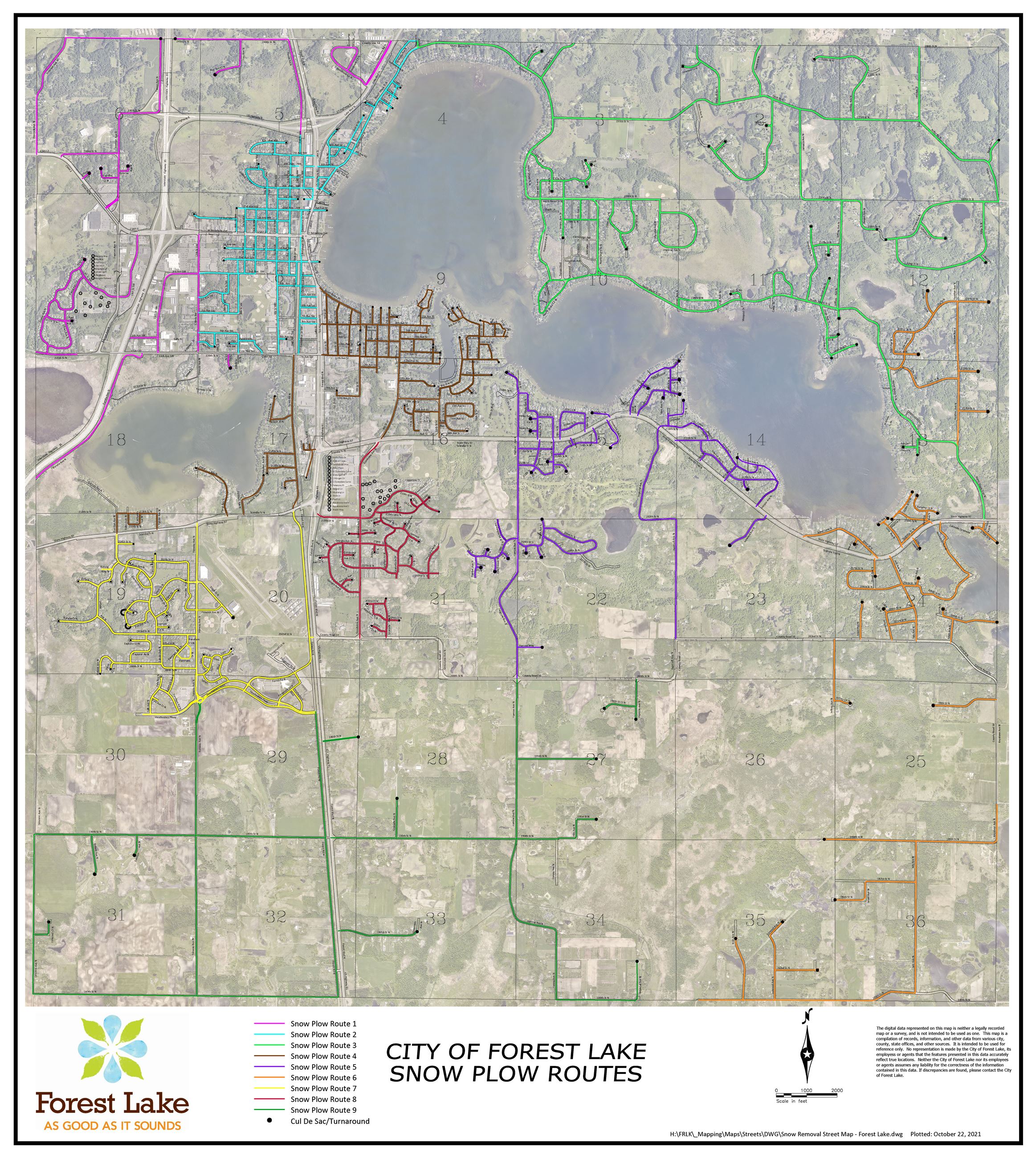 2021 Snow Removal Route Map